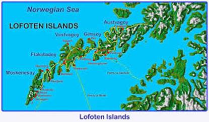 Image result for lofoten island map