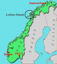 Image result for lofoten island map