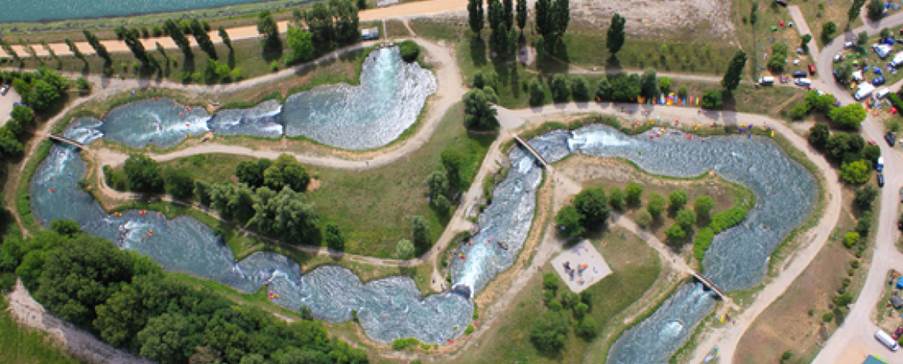 Vue arienne du site