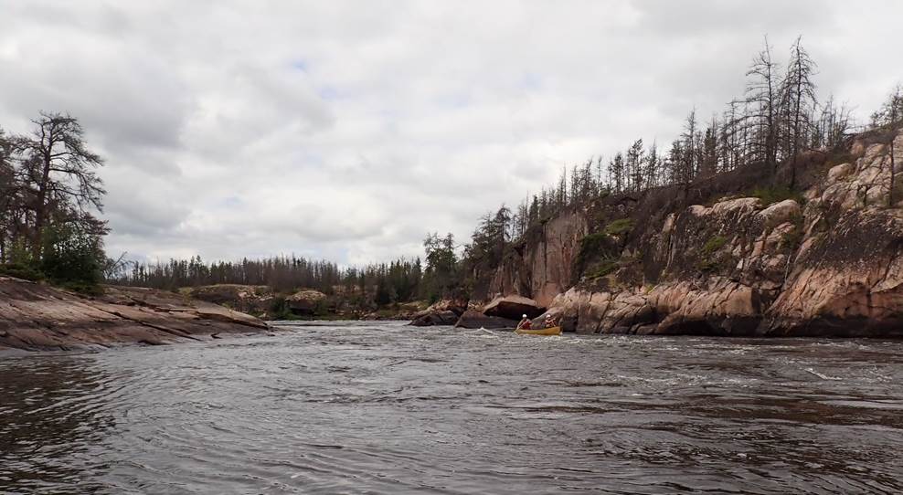 A river with trees and rocks

Description automatically generated