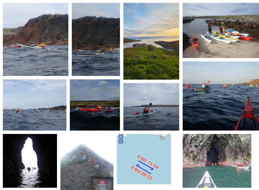 A collage of several pictures of kayaks

AI-generated content may be incorrect.