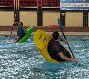 A picture containing water, outdoor, sport, water sport Description automatically generated