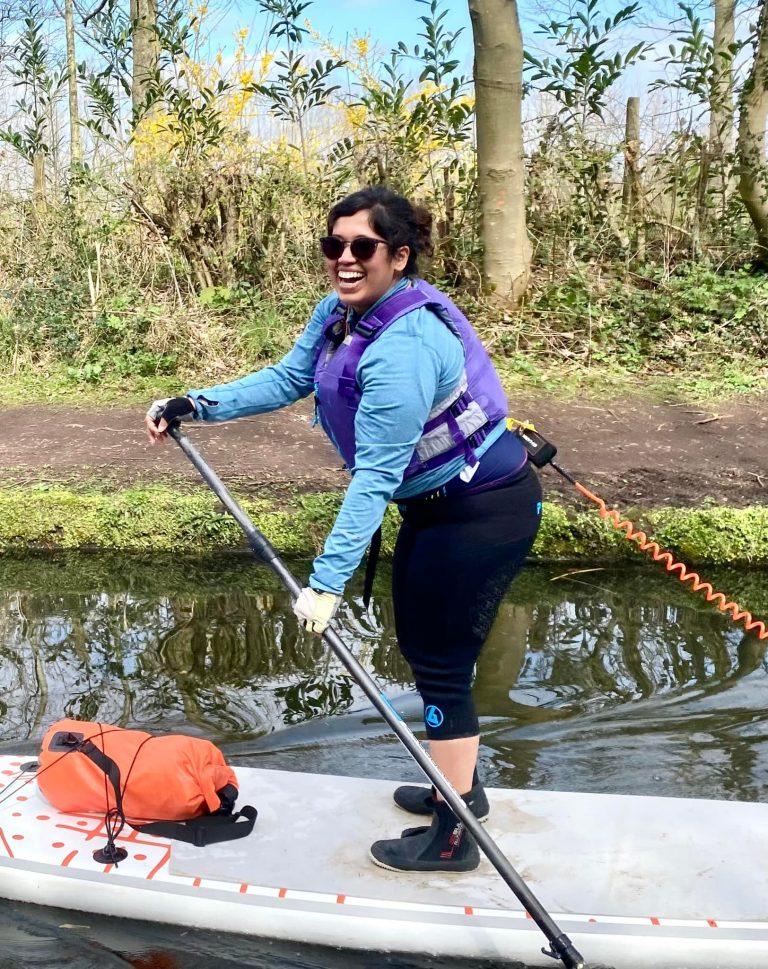 May be an image of 1 person on a SUP