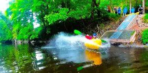 A picture containing water, raft Description automatically generated