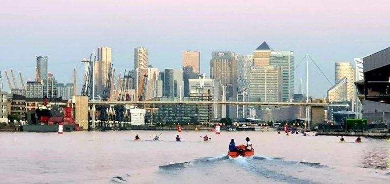 A picture containing sky, outdoor, city, shore Description automatically generated