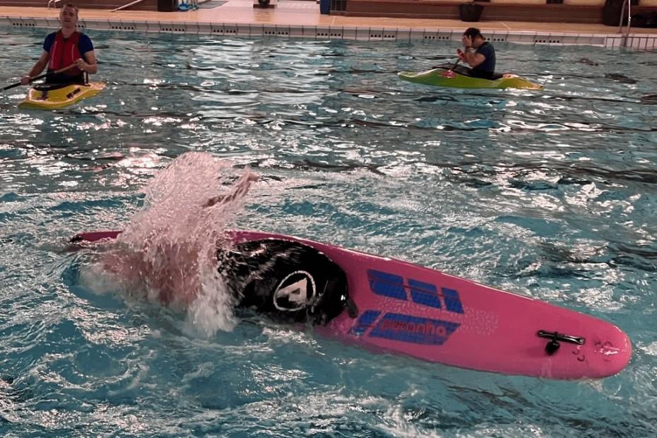 A dolphin jumping out of the waterDescription automatically generated