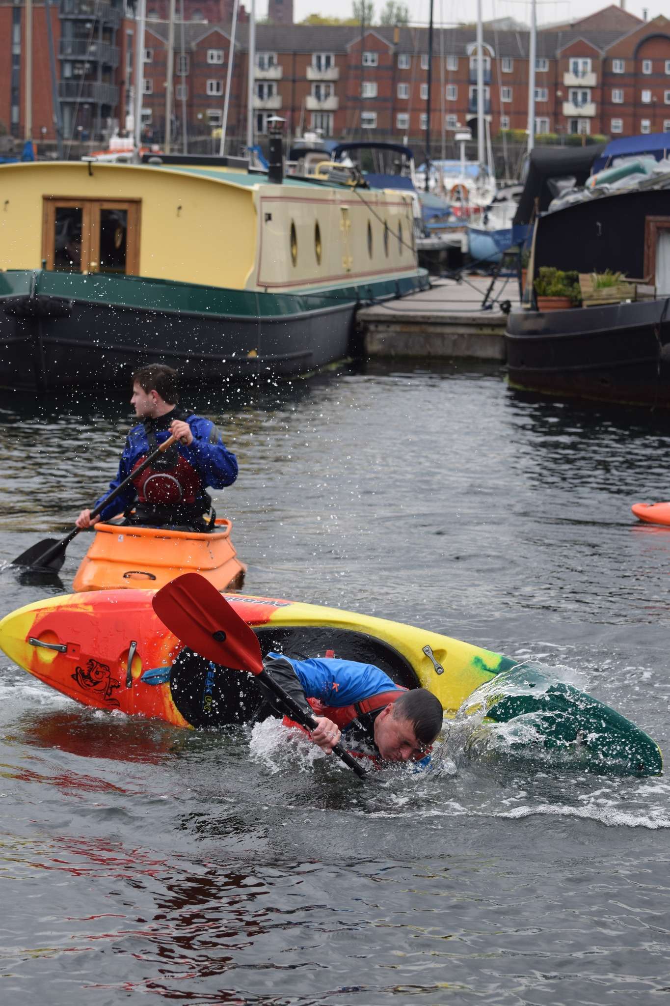 Rolling and rescue practice