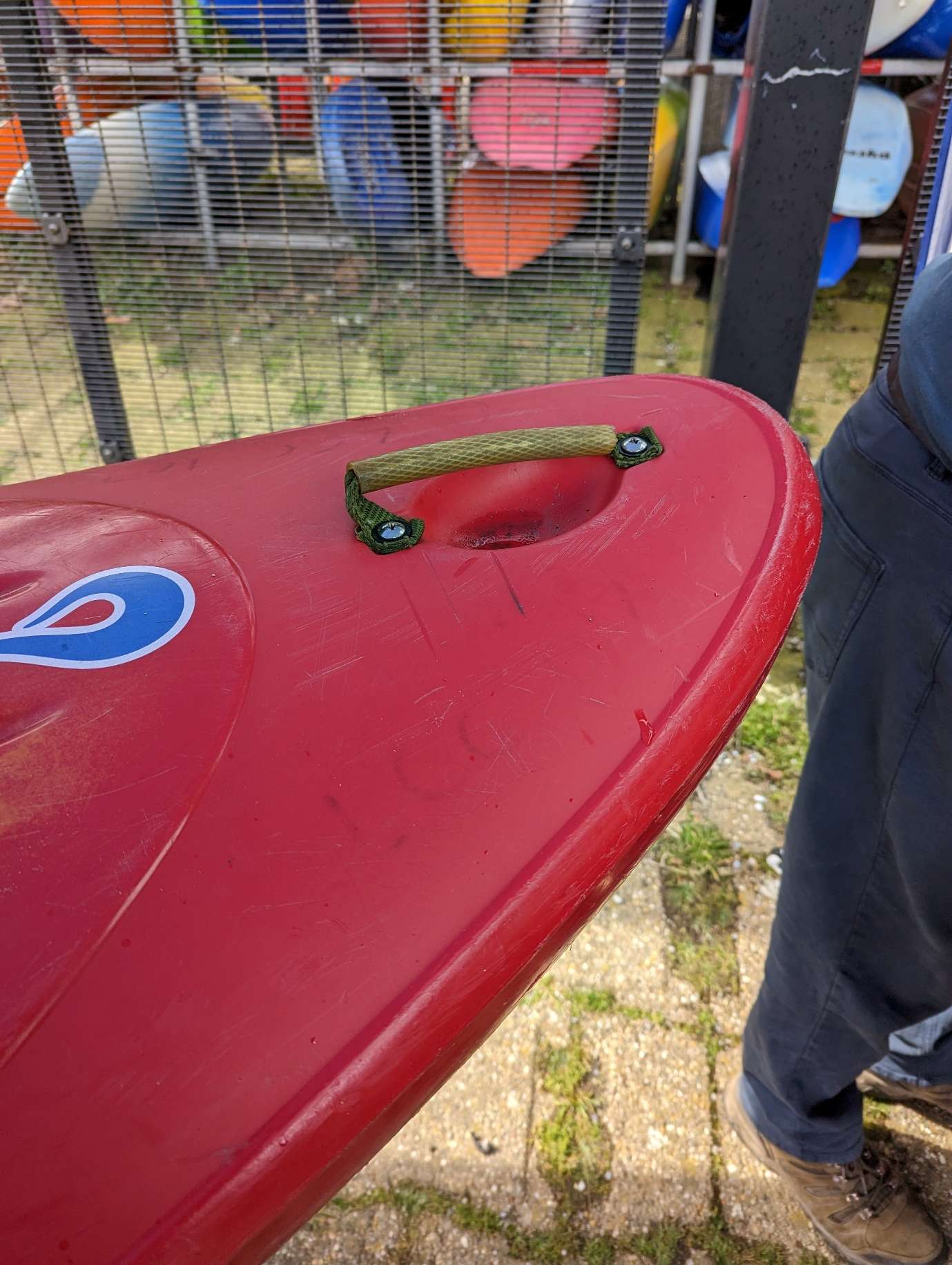 A picture containing outdoor, grass, person, red

Description automatically generated