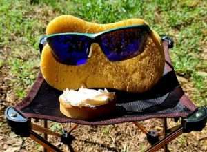 A picture containing outdoor, grass, goggles, eyewear Description automatically generated