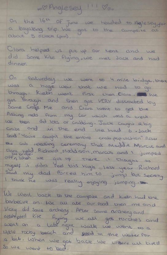 A piece of paper with writing on itDescription automatically generated with low confidence