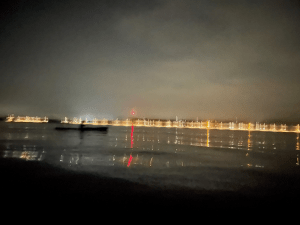 A boat on the water Description automatically generated