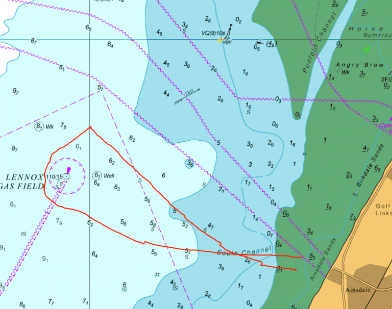 A map of a sea Description automatically generated