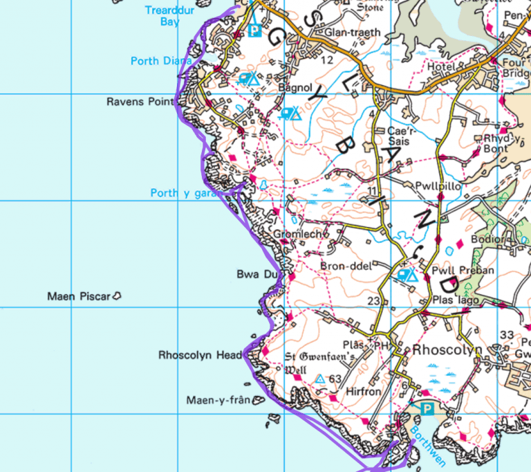 A map of a city Description automatically generated