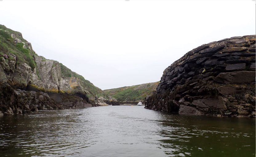 Leaving Porth Clais