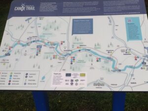 May be an image of map and text