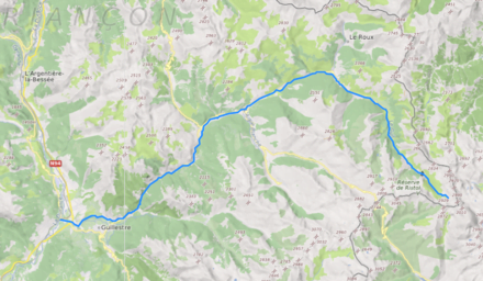 A map of a mountain Description automatically generated