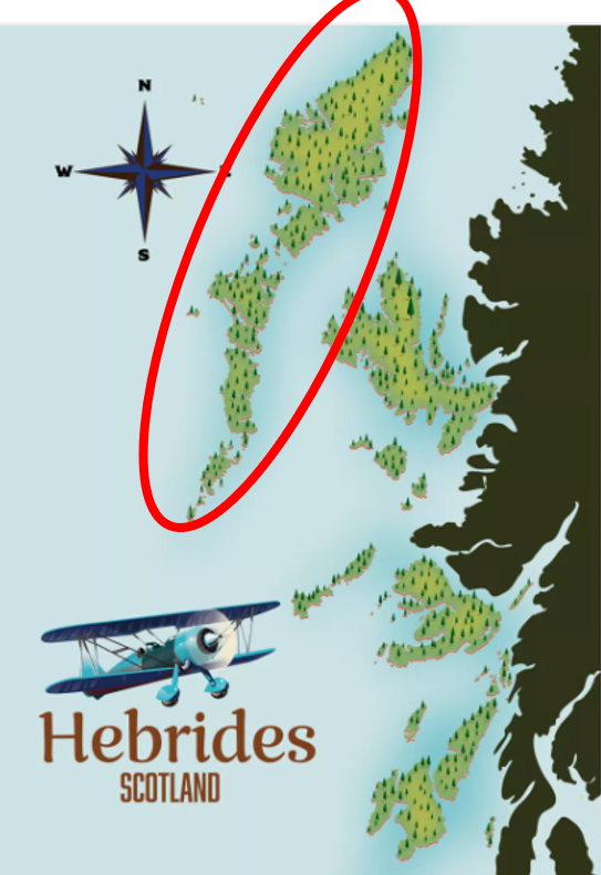 A map of the islandDescription automatically generated