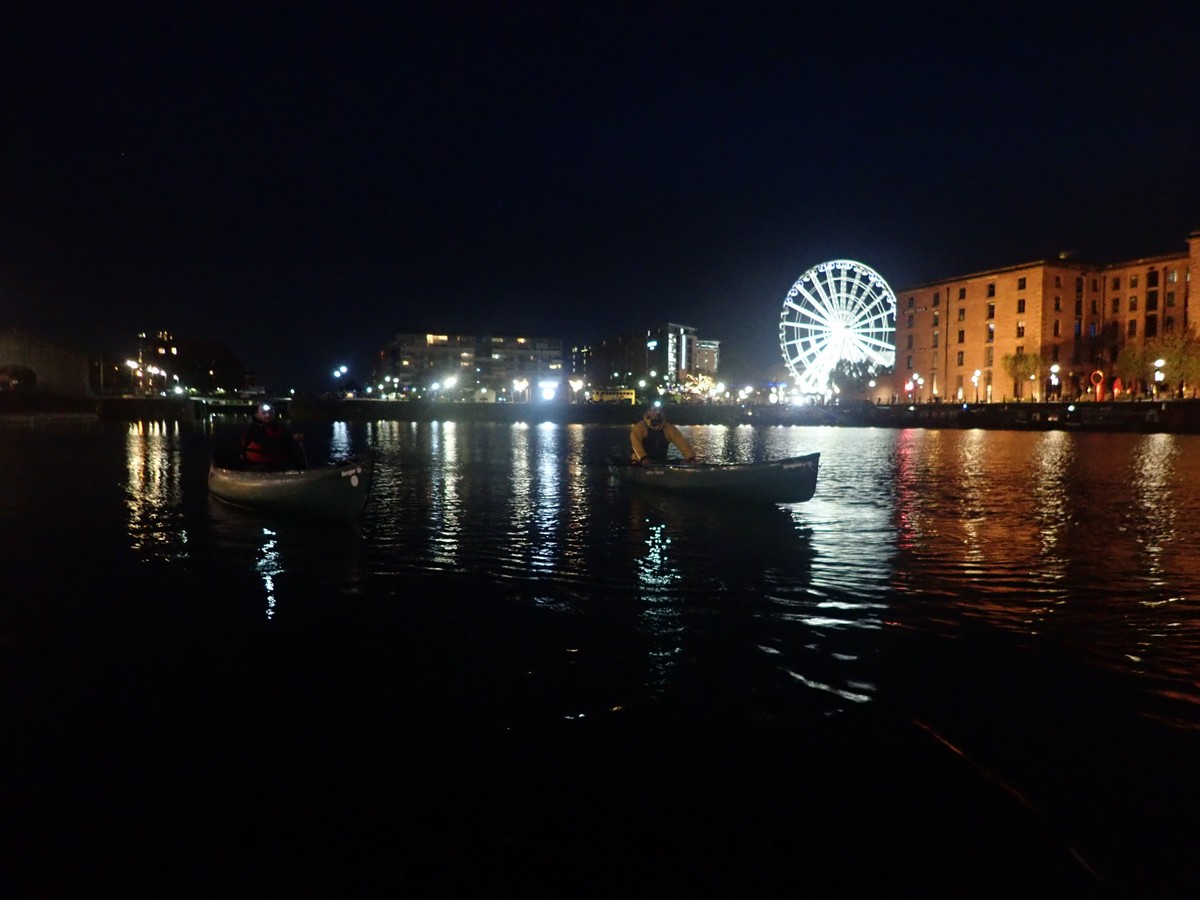 Winter evening paddle