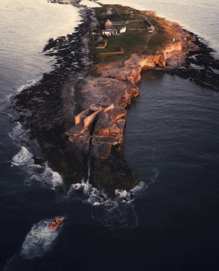 Hilbre Island from the air