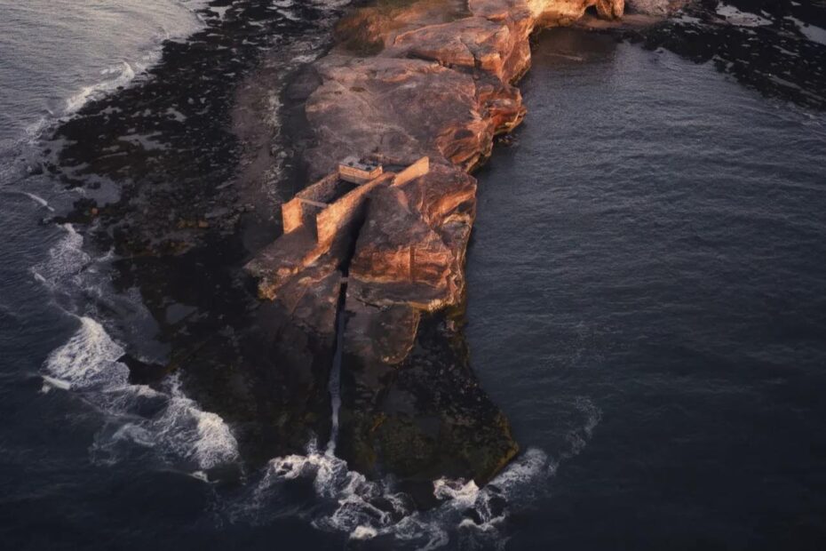 Hilbre Island from the air