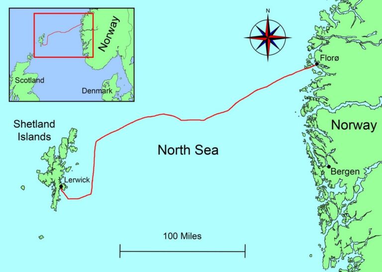 Map of the Nroth Sea