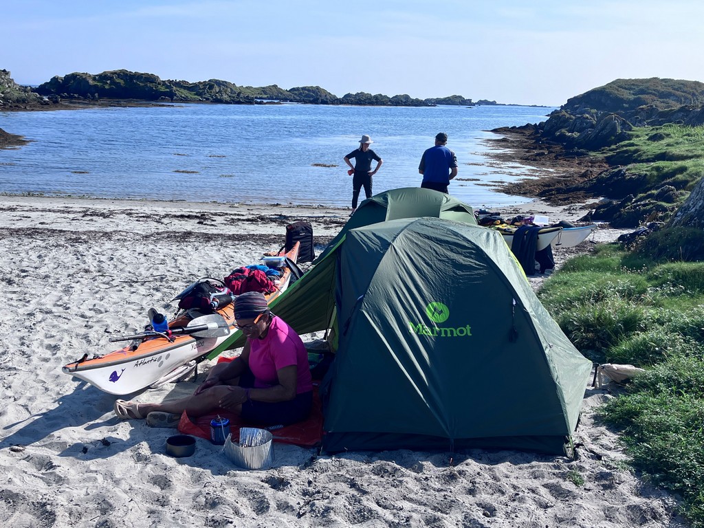 Self-sufficient wild camping sea kayak trip - Scotland